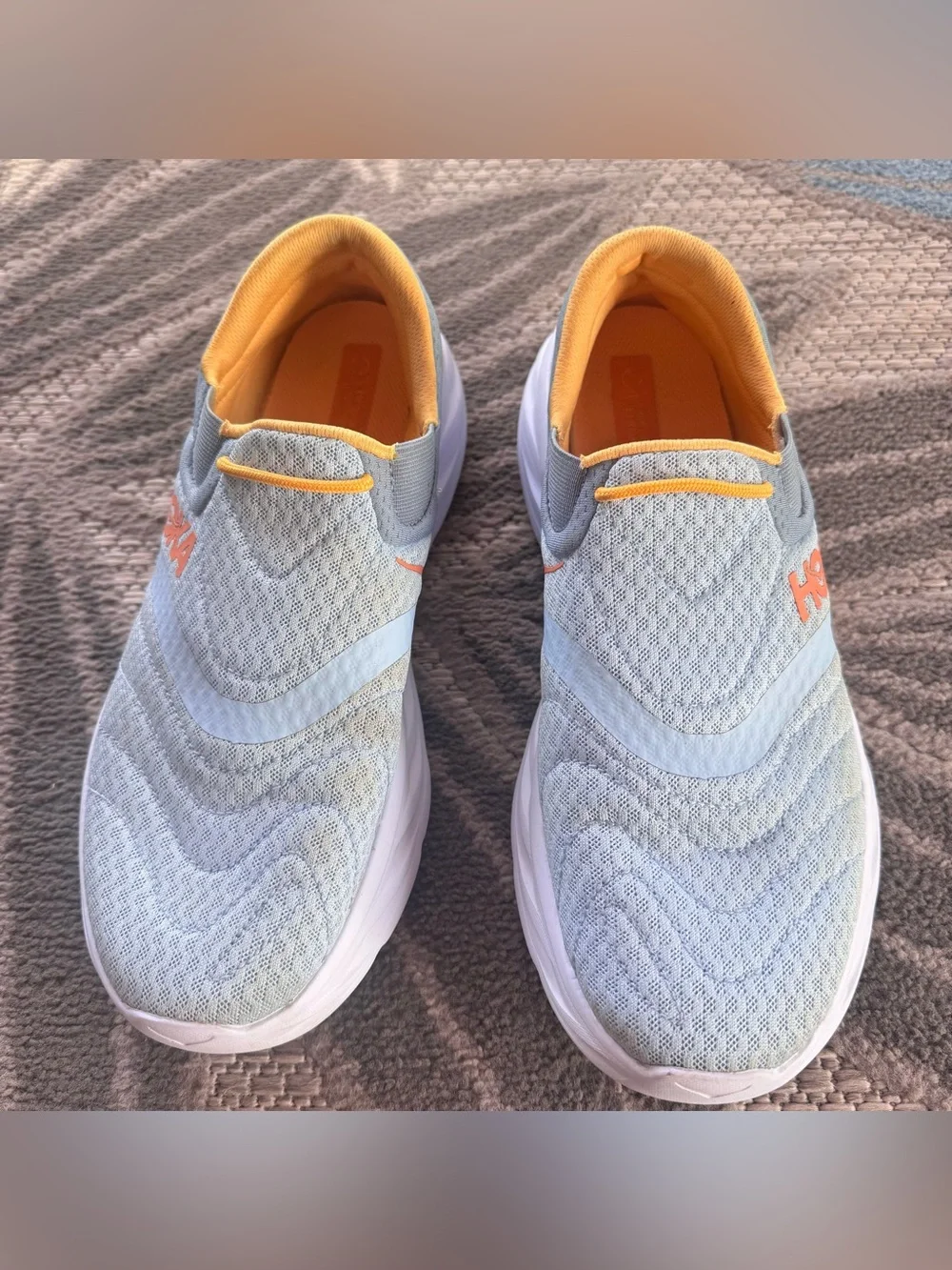 Hoka One Ora Recovery Shoe 2 Light Blue Slip On Women Size US 10 1119398 SSAY